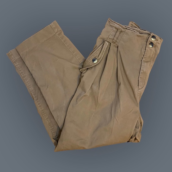 High-Waisted Khaki Pants - Picture 1 of 9